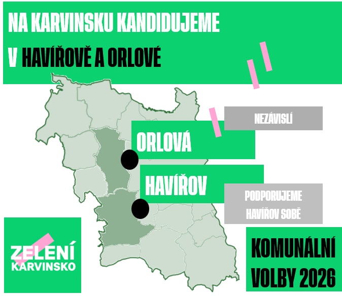 Zelení Karvinsko: kde kandidujeme